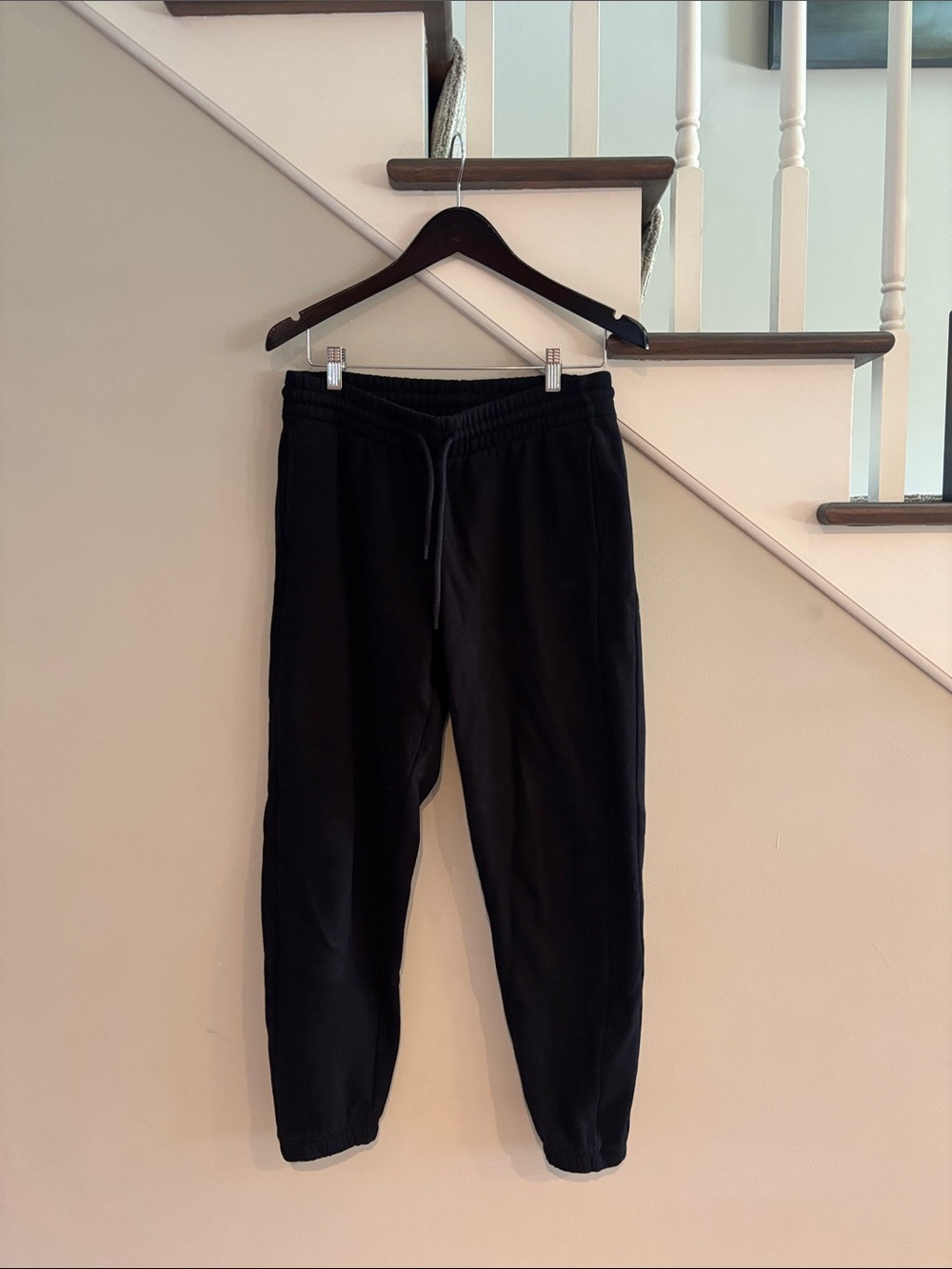 Men's Black Drawstring Jogger Pants